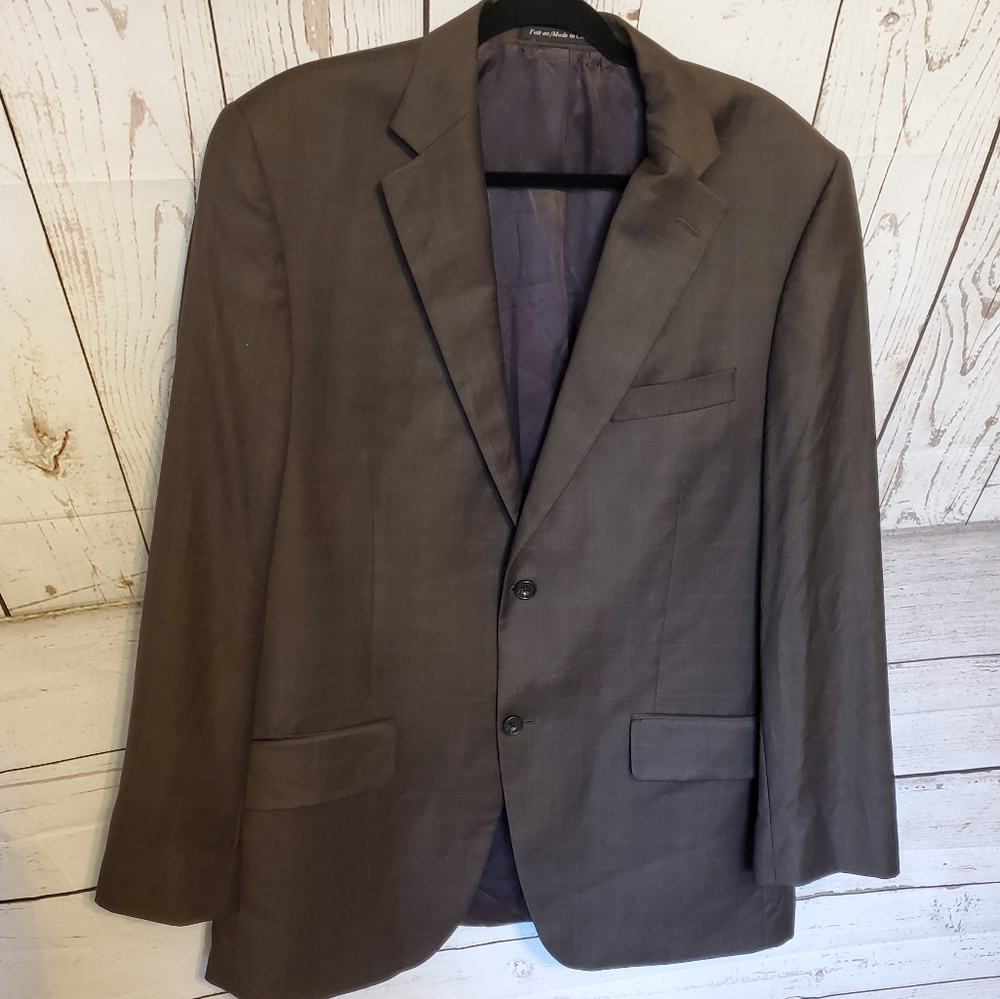 S. Cohen Montreal men's wool dress jacket brown XL